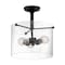 Nuvo Fixture, Semi Flush, 3-Lght, Incandescent, 60W, 120V, A19, Medium Base, Bulb Watts: 60 60/7288 - alternate 4